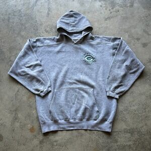 Vintage 90s Green Bay Packers Hoodie Sweatshirt Mens Large NFL Football Pullover